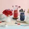 Patriotic Mason Jar Centerpiece with Flowers & Flags for 4th of July